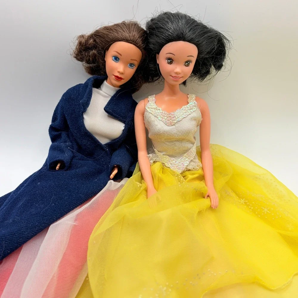 Disney Vintage Mary Poppins and Snow White Fashion Doll Lot 11.5 inch Toys 2pc